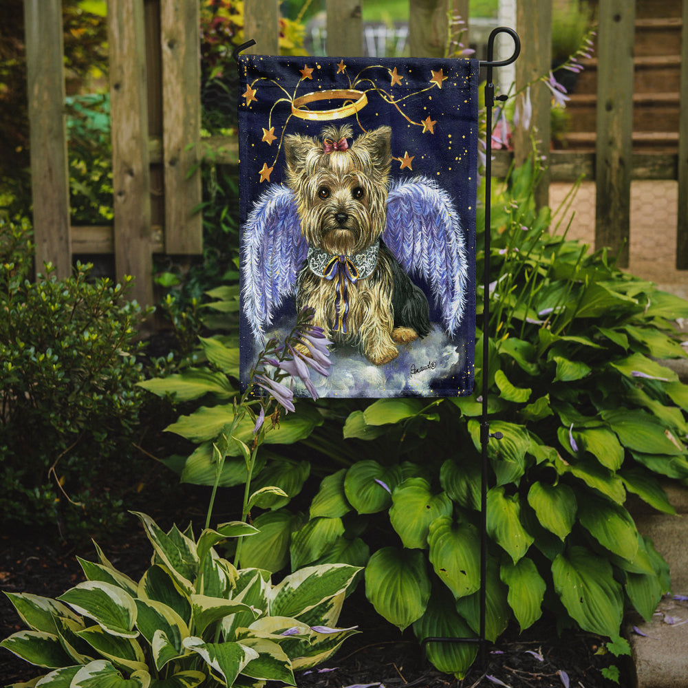 Yorkie Christmas Family Tree Flag Garden Size PPP3131GF  the-store.com.