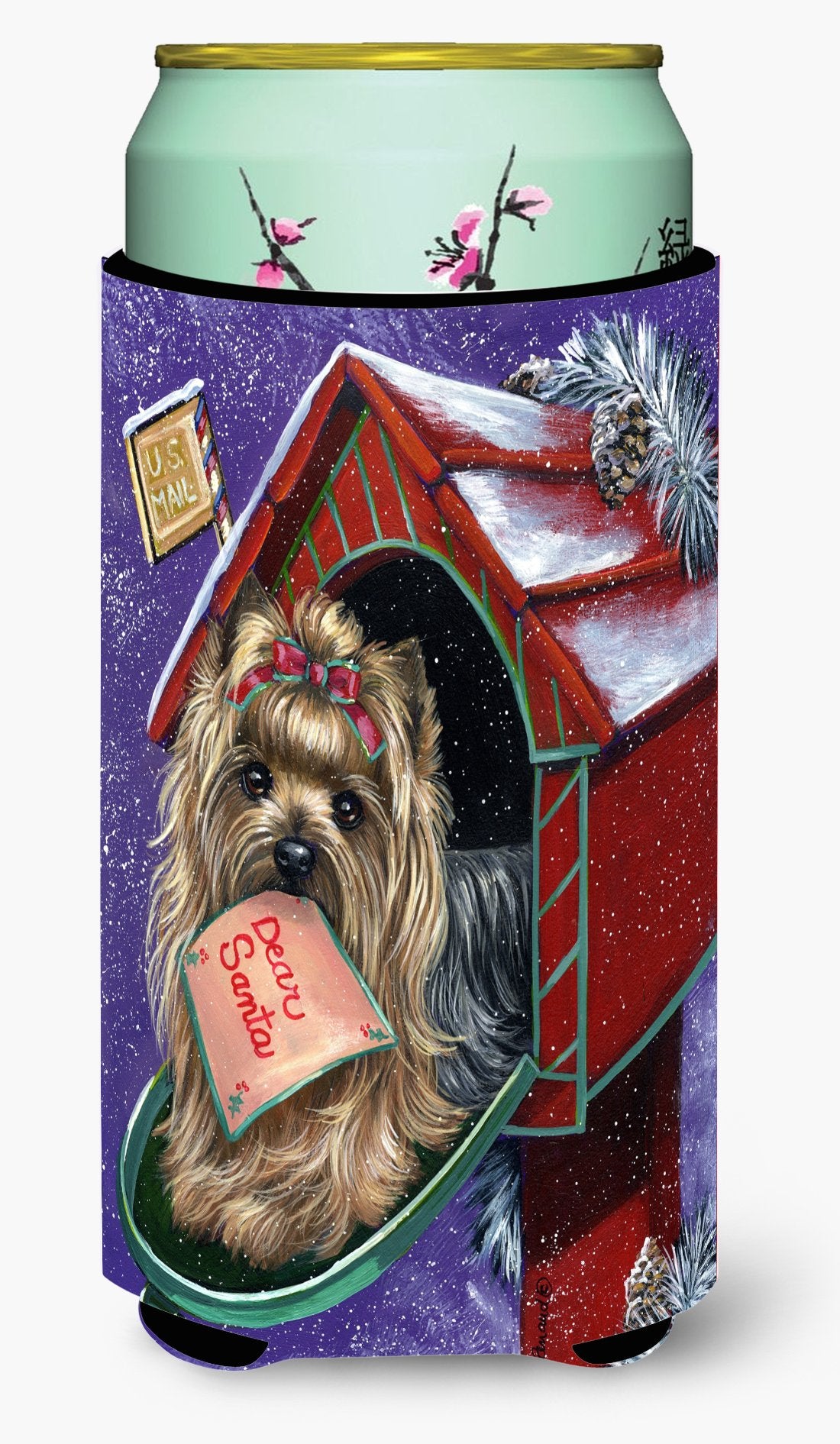 Yorkie Christmas Letter to Santa Tall Boy Hugger PPP3140TBC by Caroline's Treasures