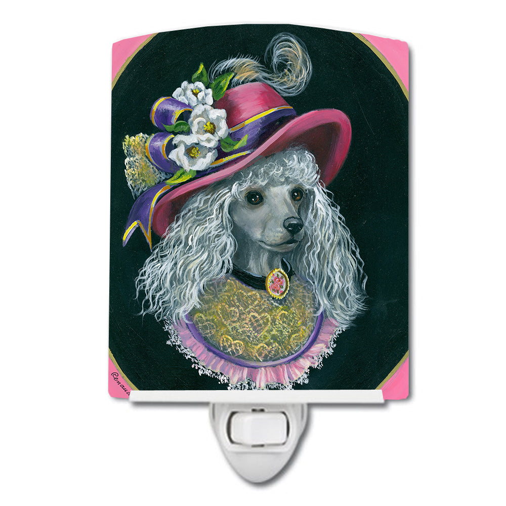 Poodle Lady Alexandria Ceramic Night Light PPP3148CNL - the-store.com