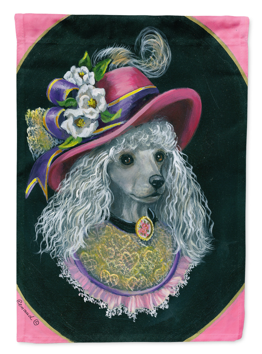 Poodle Lady Alexandria Flag Garden Size PPP3148GF  the-store.com.