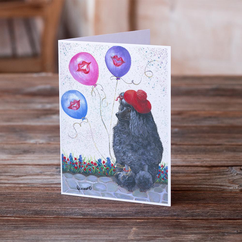 Buy this Poodle Totally Chic Greeting Cards and Envelopes Pack of 8