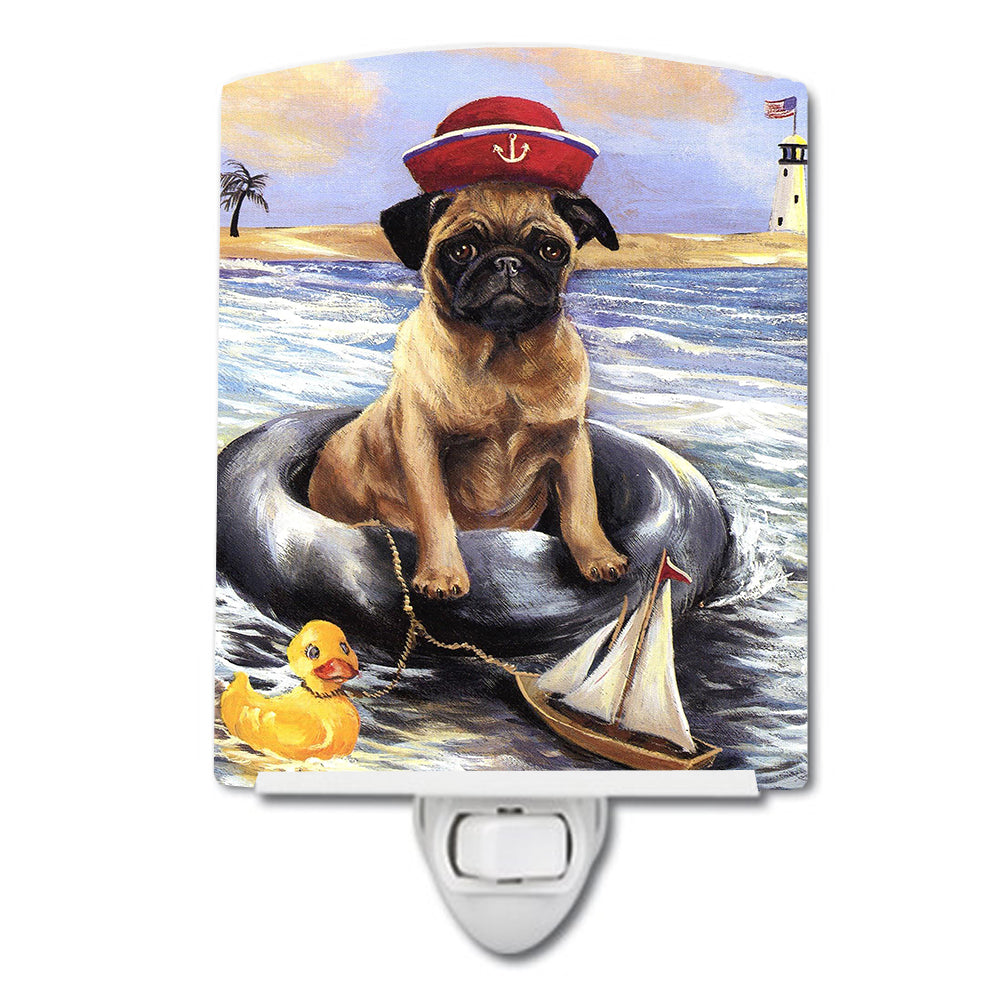 Pug Ahoy Sailor Ceramic Night Light PPP3153CNL - the-store.com