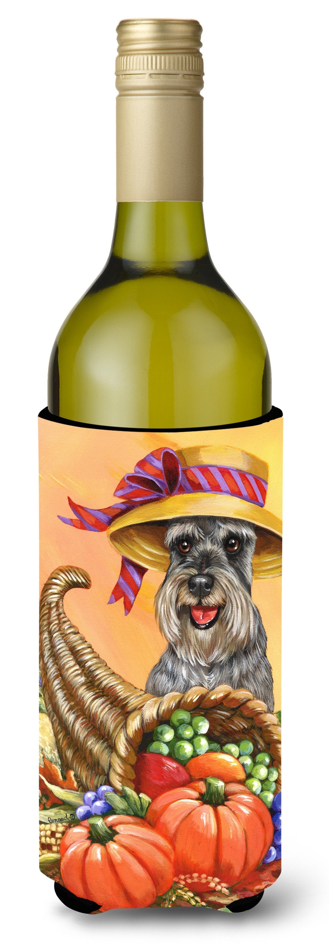 Schnauzer Autumn Wine Bottle Hugger PPP3158LITERK by Caroline's Treasures