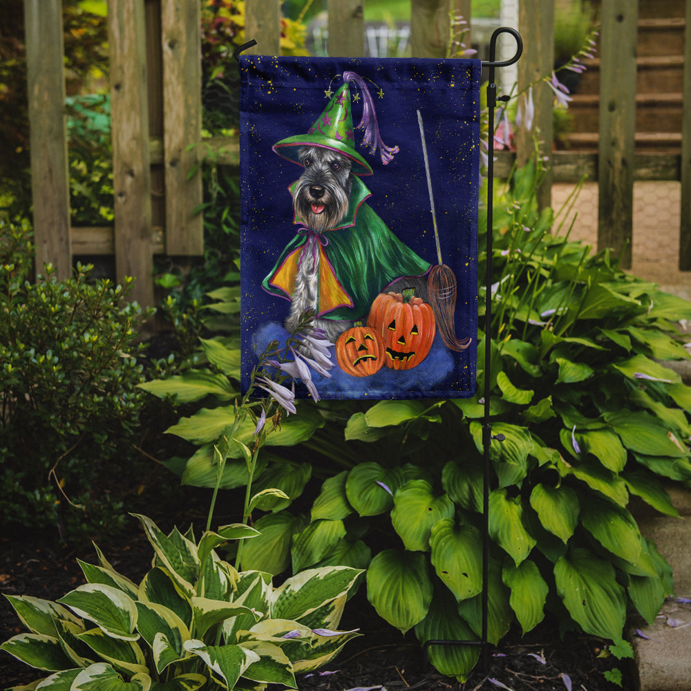 Schnauzer Halloween Good Witch Flag Garden Size PPP3159GF  the-store.com.