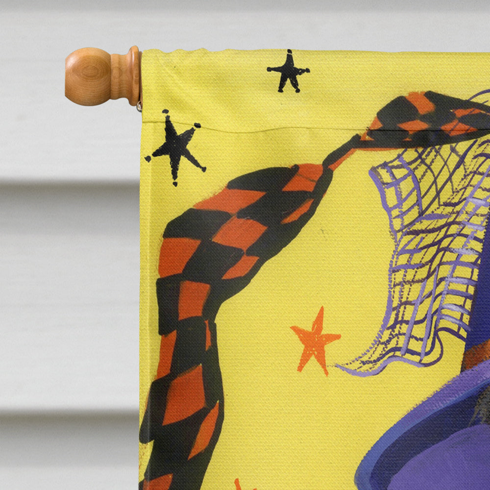 Schnauzer Halloween Flag Canvas House Size PPP3161CHF  the-store.com.