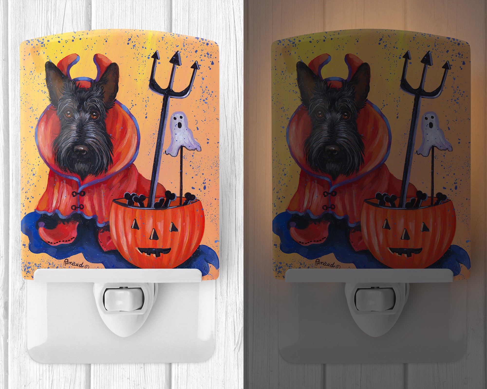 Scottie Boo Hoo Halloween Ceramic Night Light PPP3171CNL - the-store.com