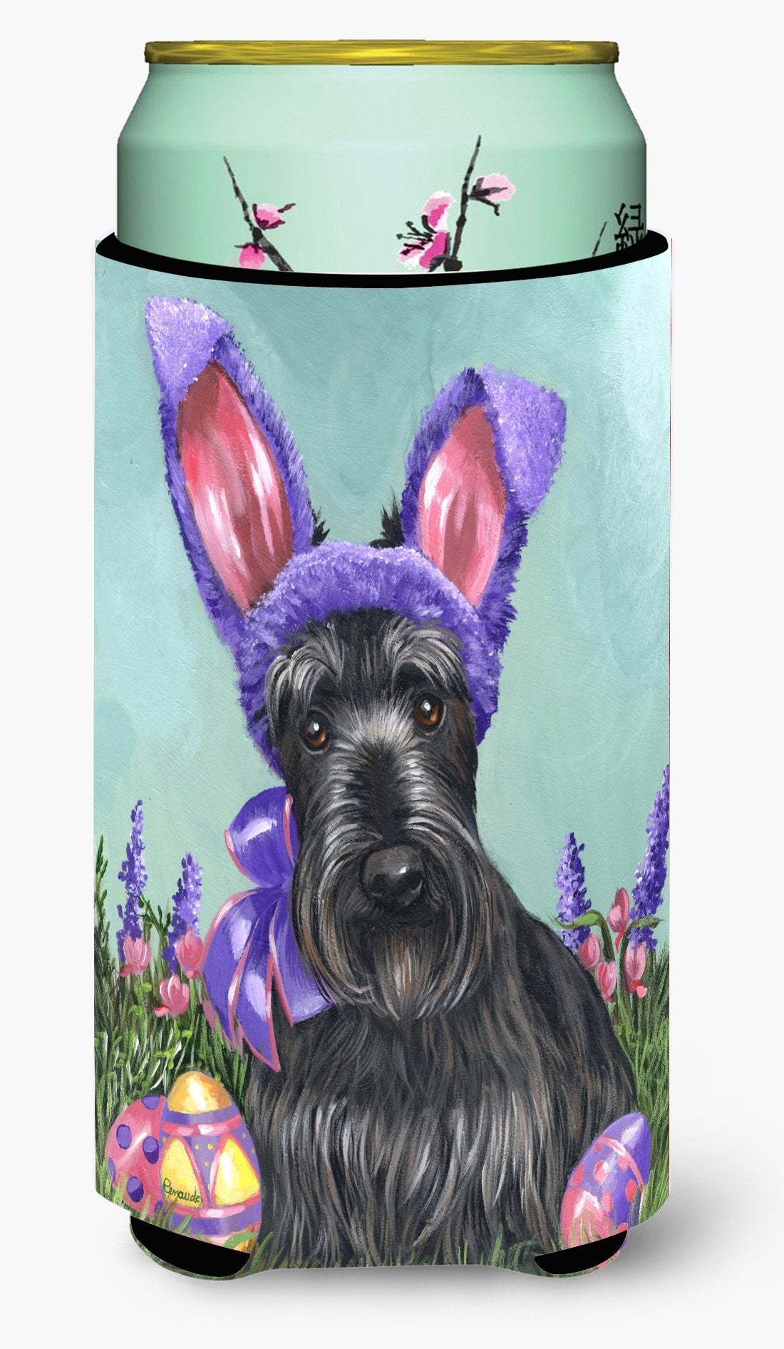 Scottie Easter Bunny Tall Boy Hugger PPP3172TBC by Caroline&#39;s Treasures