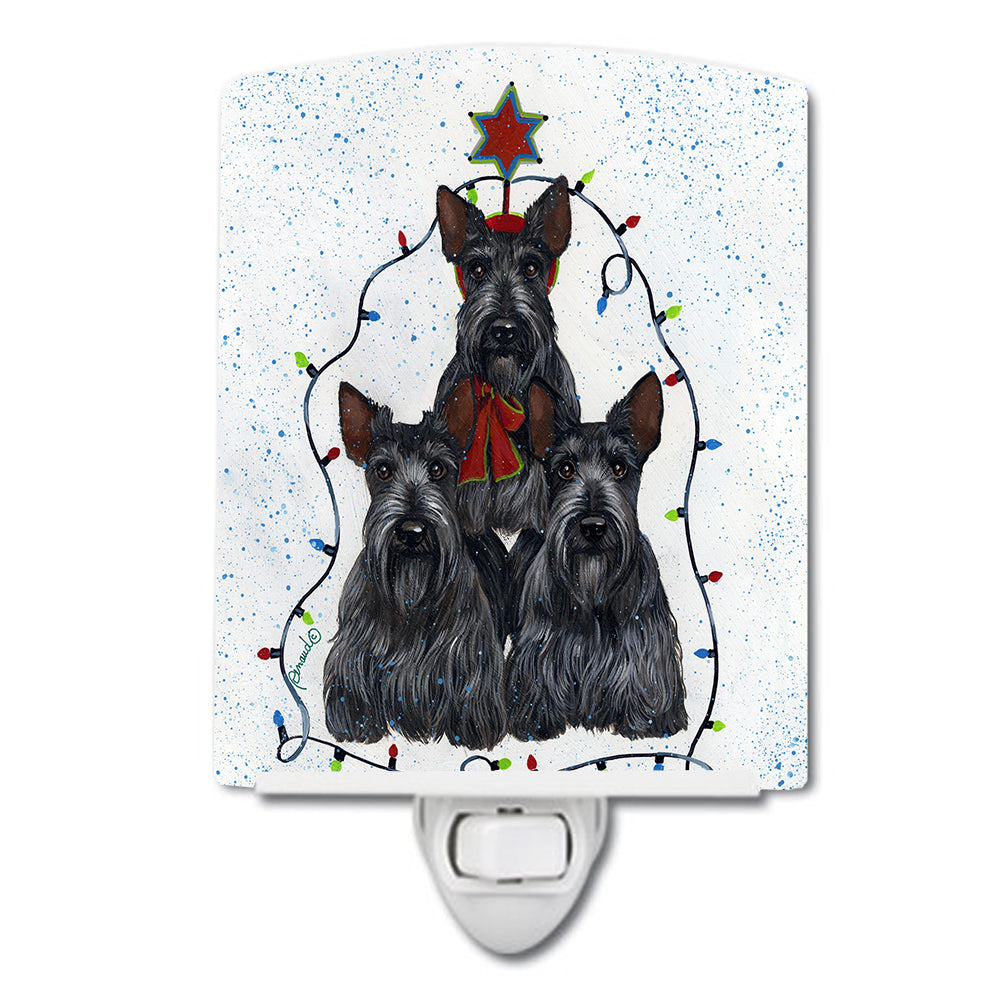 Scottie Christmas Family Tree Ceramic Night Light PPP3176CNL - the-store.com