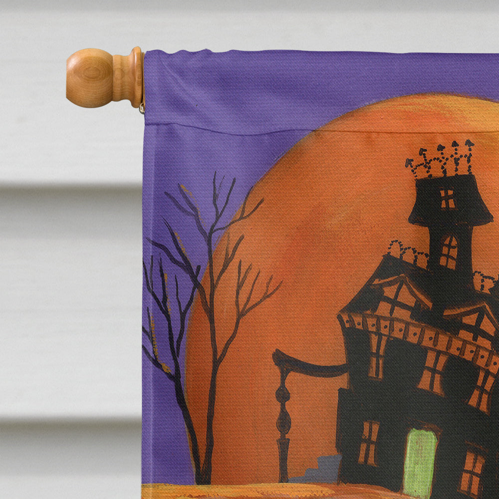 Scottie Halloween Haunted House Flag Canvas House Size PPP3177CHF  the-store.com.