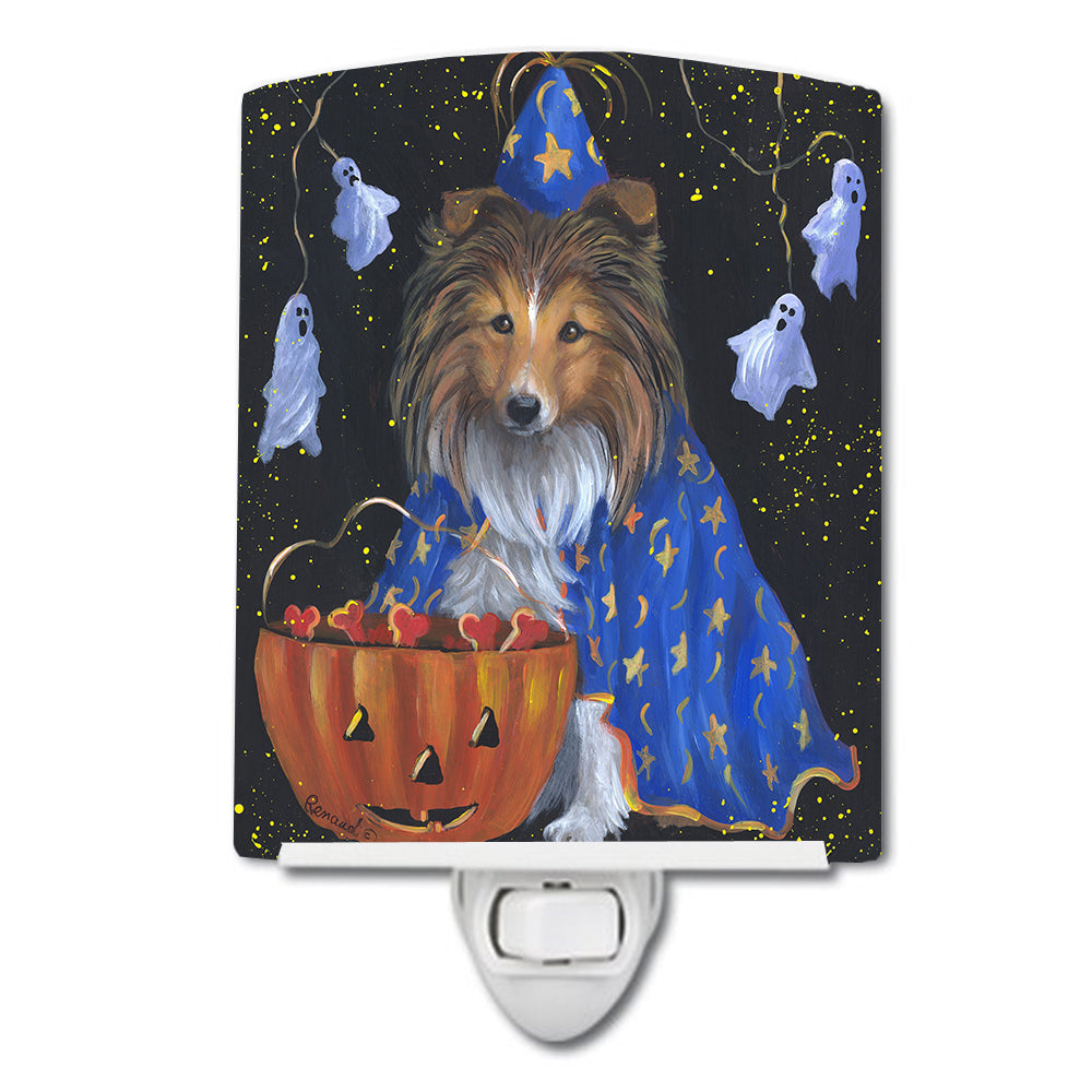 Sheltie Halloween Witch Ceramic Night Light PPP3186CNL - the-store.com