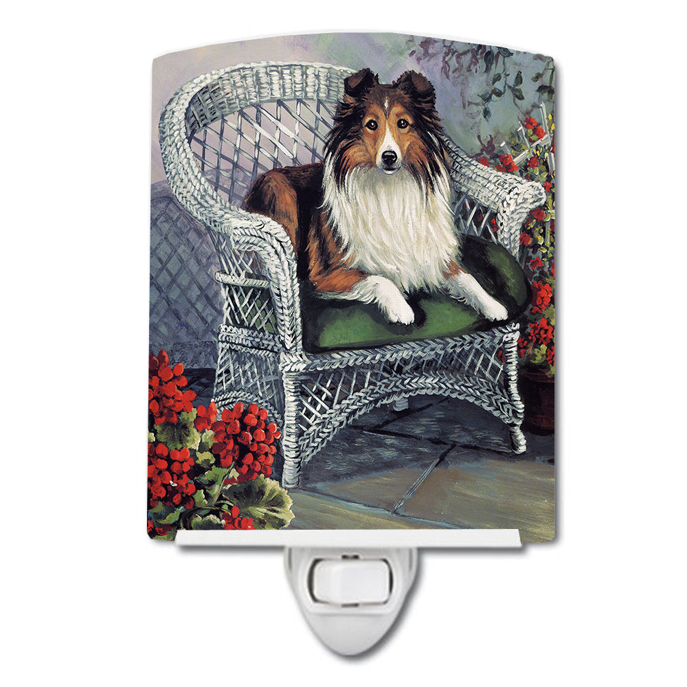 Sheltie Patio Jewel Ceramic Night Light PPP3187CNL - the-store.com