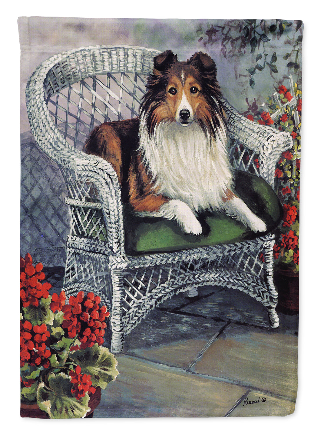 Sheltie Patio Jewel Flag Garden Size PPP3187GF  the-store.com.