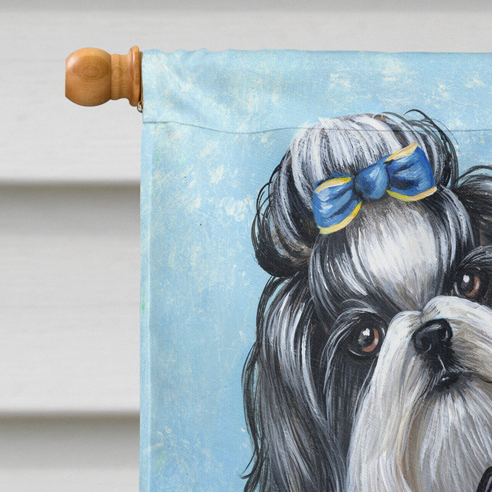 Shih Tzu Top Fans Flag Canvas House Size PPP3190CHF  the-store.com.