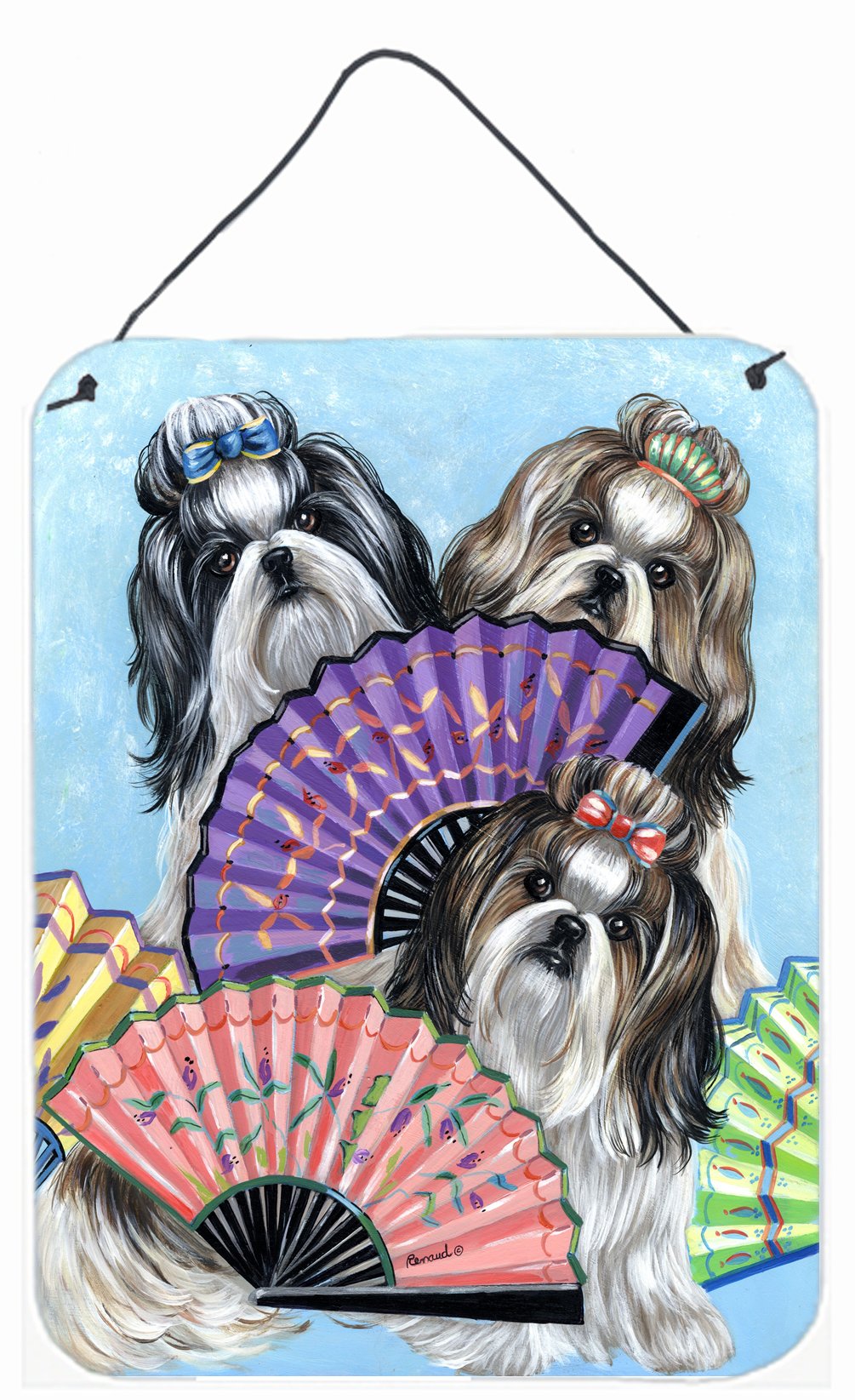 Buy this Shih Tzu Top Fans Wall or Door Hanging Prints PPP3190DS1216