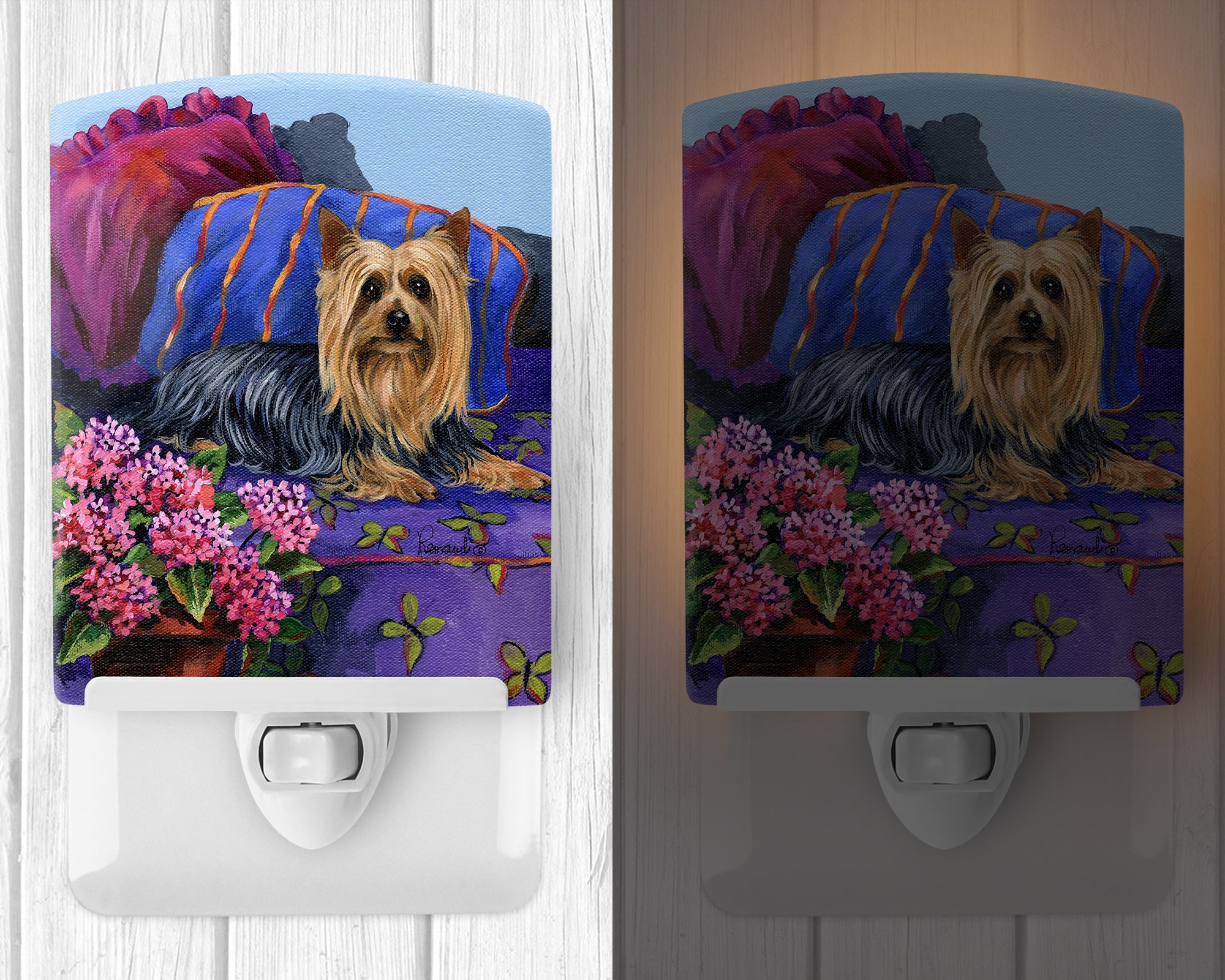 Silky Terrier Luxurious Ceramic Night Light PPP3192CNL - the-store.com