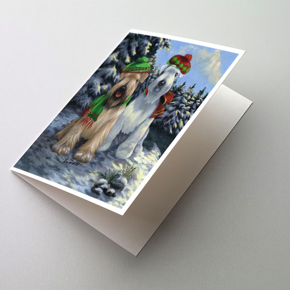 Buy this Wheaten Terrier Christmas Snowdog Greeting Cards and Envelopes Pack of 8