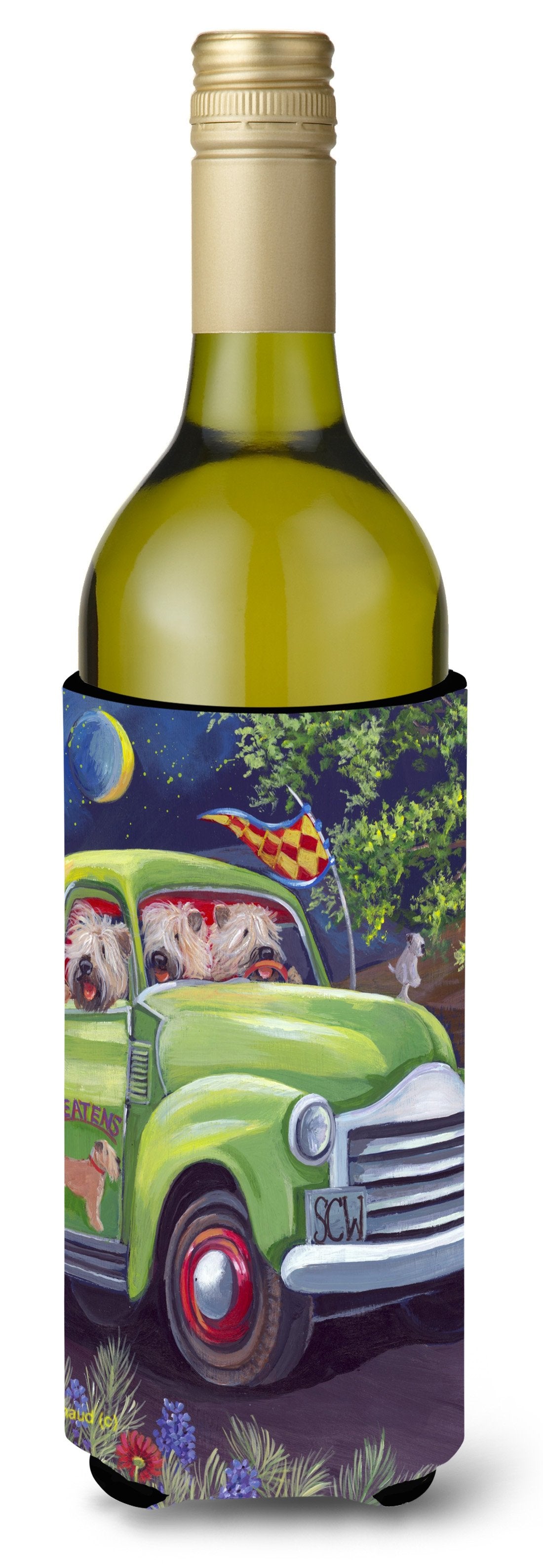 Wheaten Terrier Zoom Wine Bottle Hugger PPP3195LITERK by Caroline's Treasures