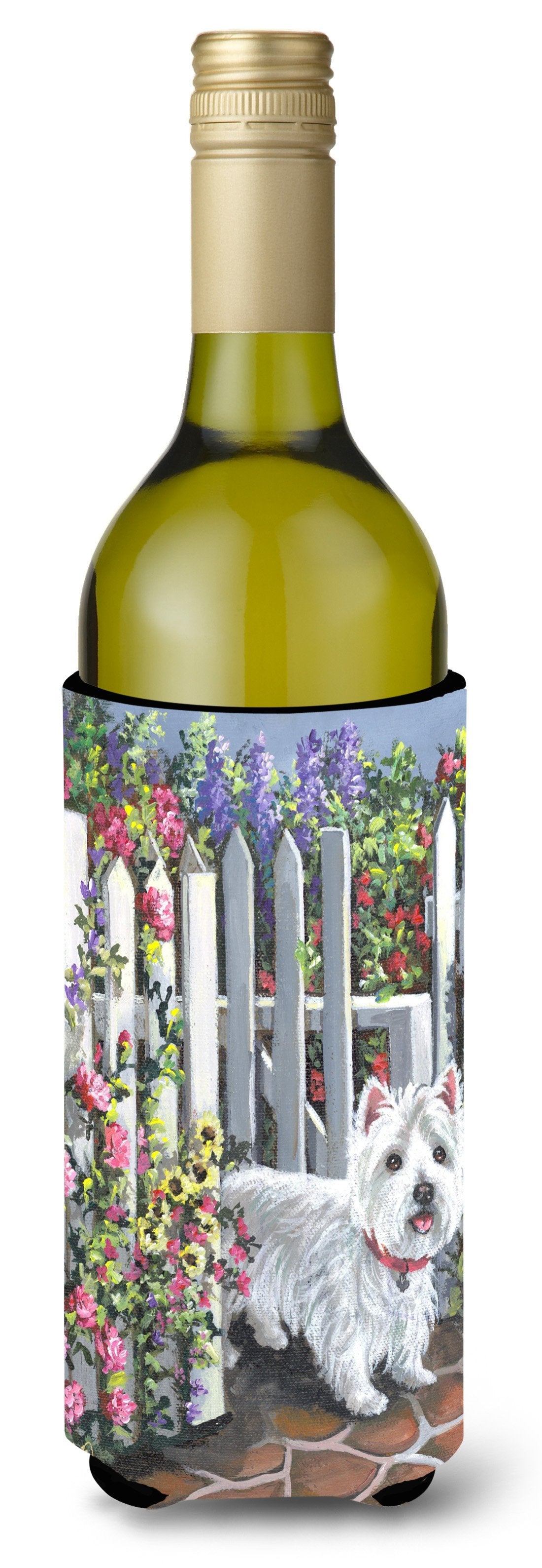 Westie At the Gate Wine Bottle Hugger PPP3199LITERK by Caroline's Treasures