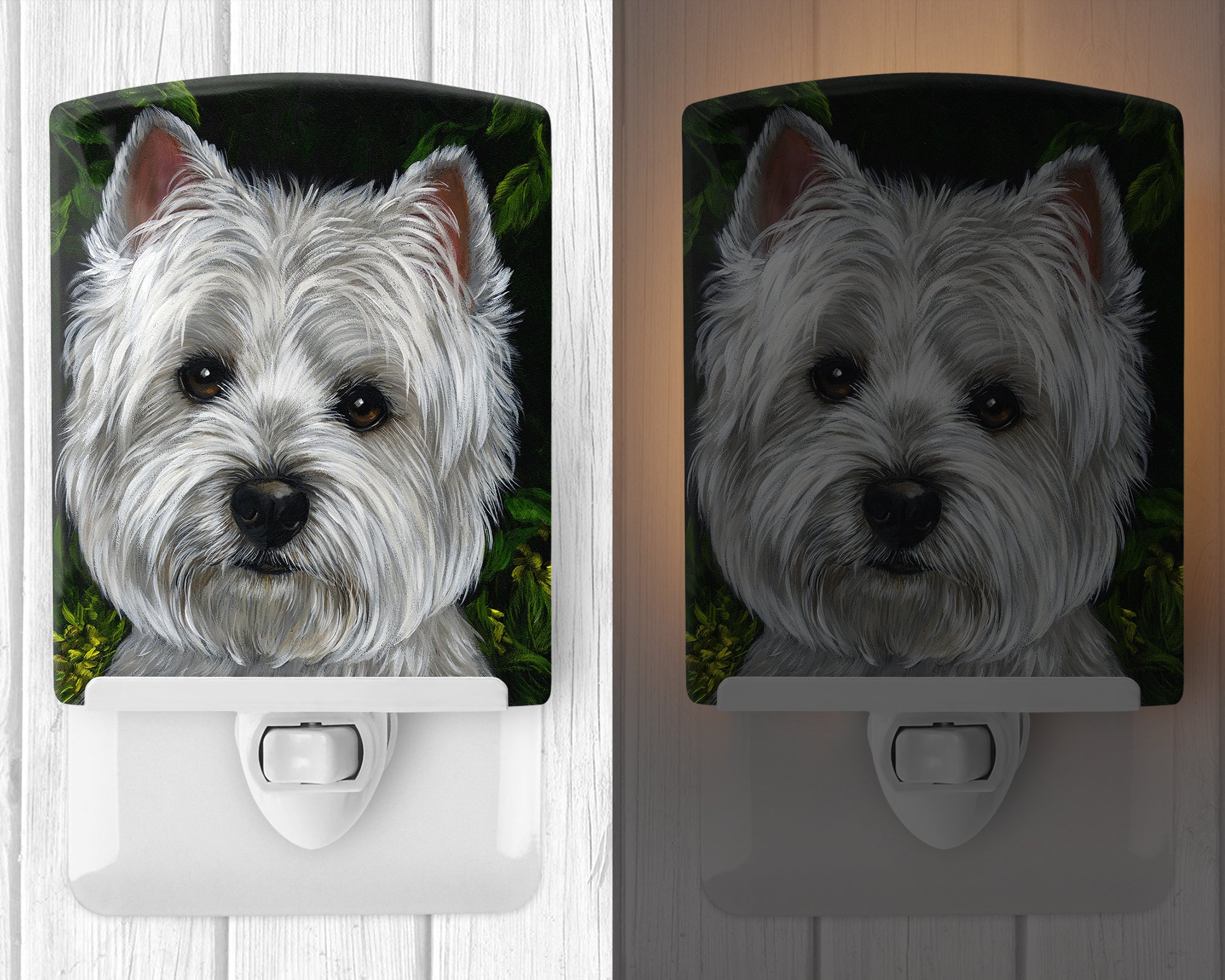 Westie Baby Face Ceramic Night Light PPP3201CNL - the-store.com