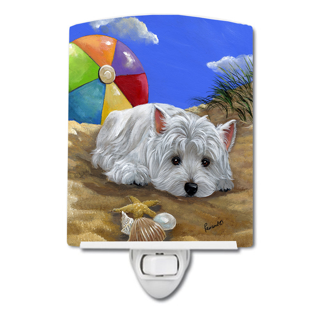 Westie Beach Baby Ceramic Night Light PPP3202CNL - the-store.com