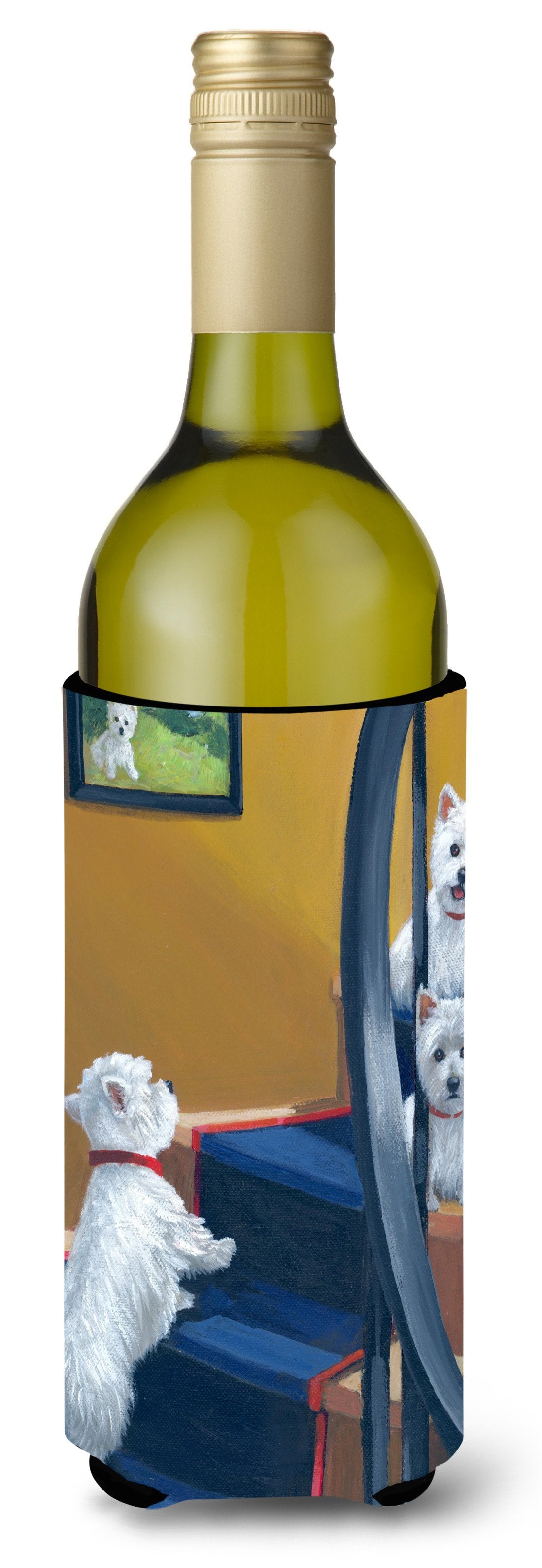 Westie Going Up Wine Bottle Hugger PPP3204LITERK by Caroline's Treasures