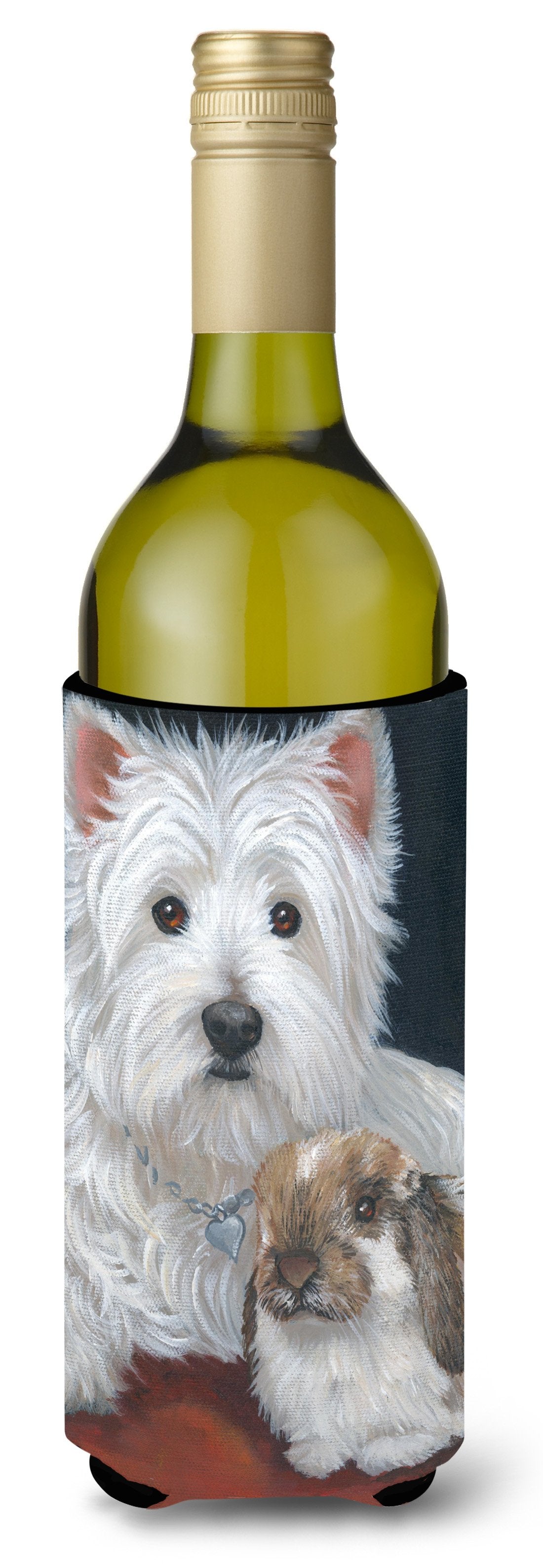 Westie Rabbit Harmony Wine Bottle Hugger PPP3207LITERK by Caroline&#39;s Treasures