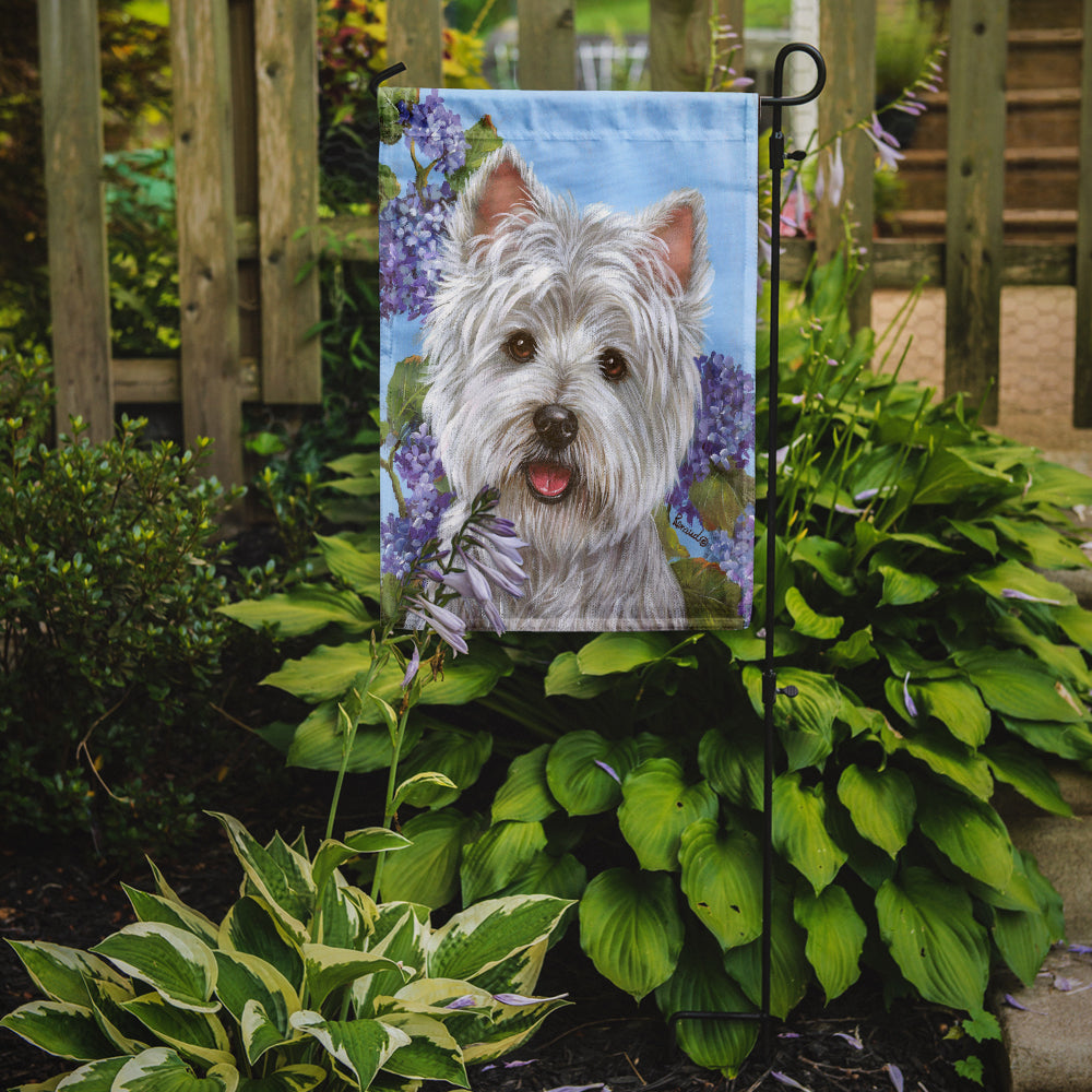 Westie Hydrangea Flag Garden Size PPP3210GF  the-store.com.