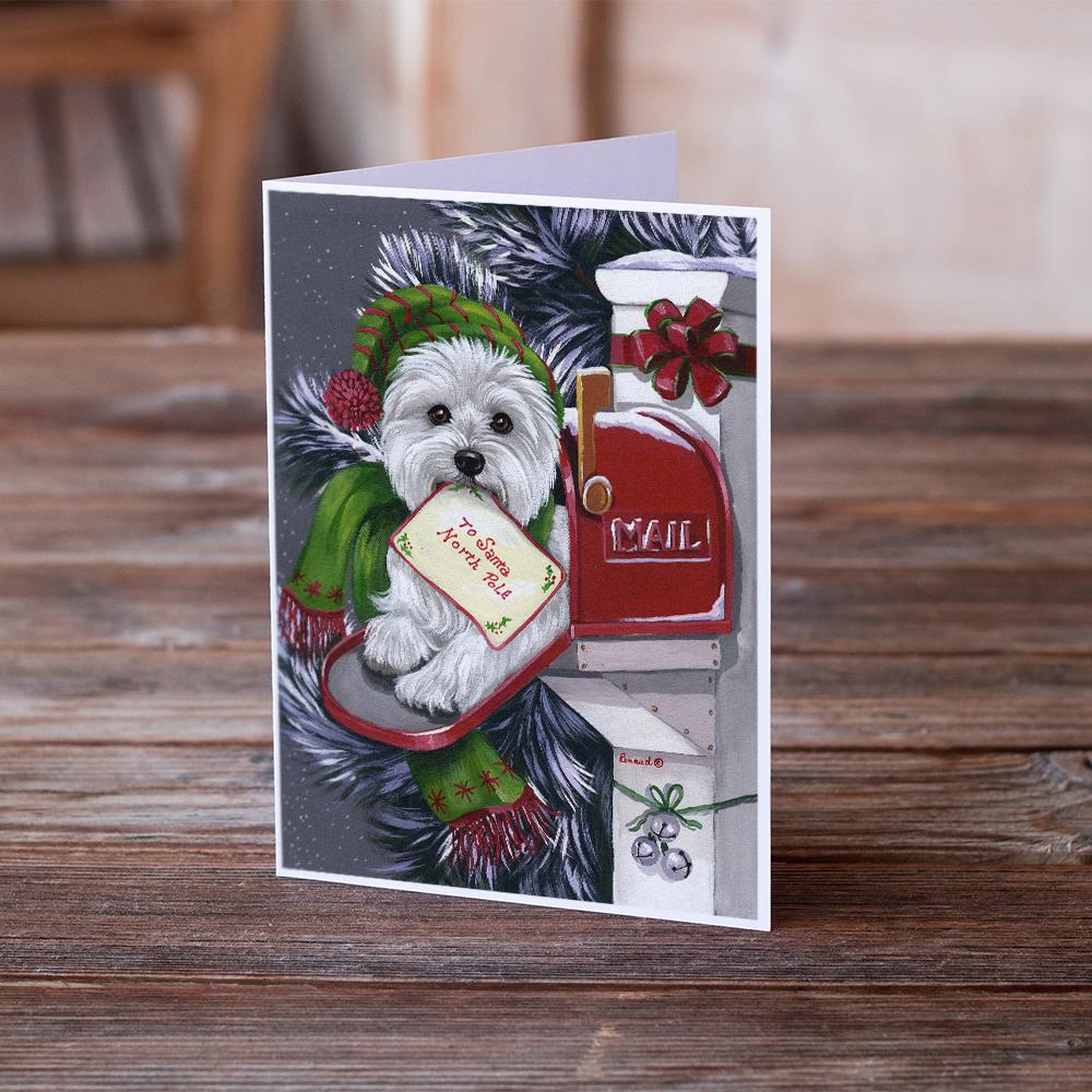 Westie Christmas Letter to Santa Greeting Cards and Envelopes Pack of 8 - the-store.com