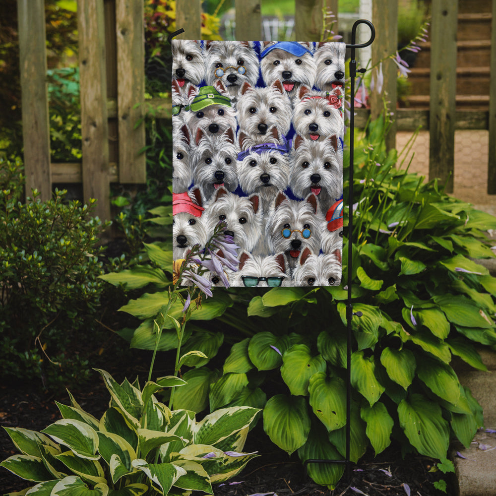 Westie Many Faces Flag Garden Size PPP3217GF  the-store.com.