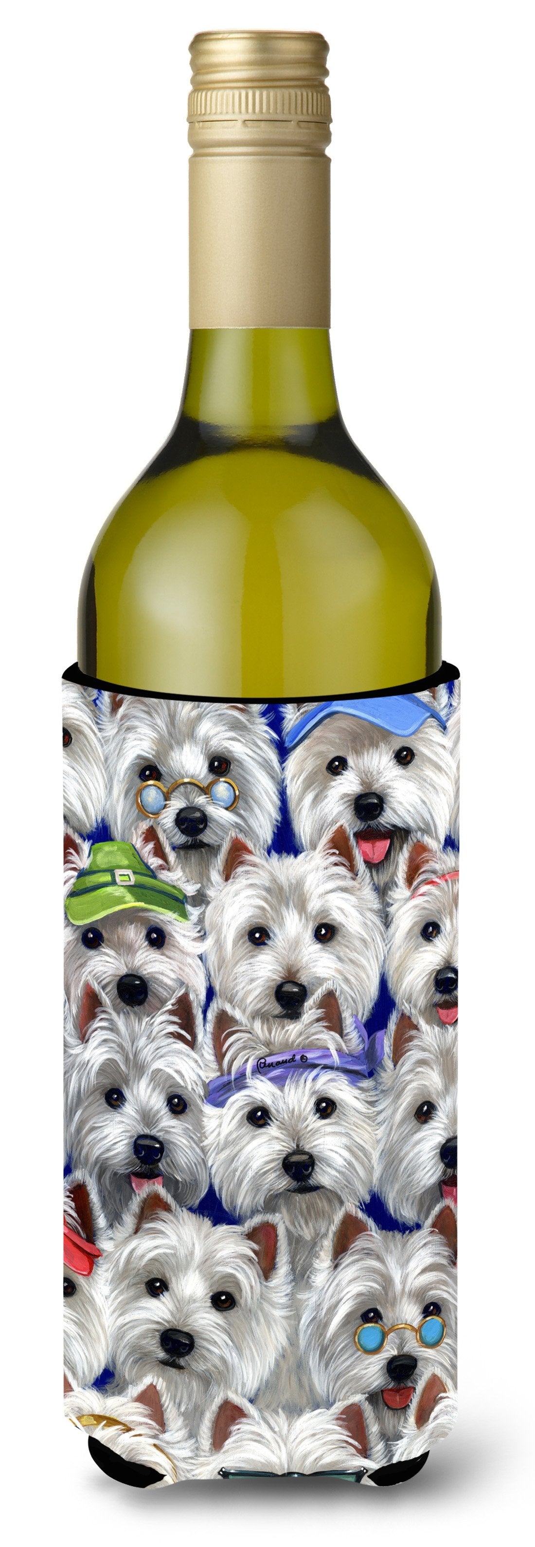 Westie Many Faces Wine Bottle Hugger PPP3217LITERK by Caroline's Treasures