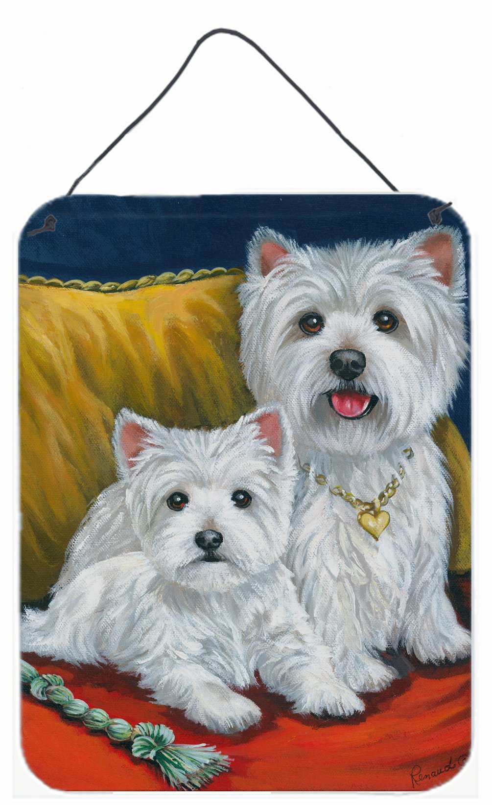 Buy this Westie Mom and Pup Wall or Door Hanging Prints PPP3218DS1216