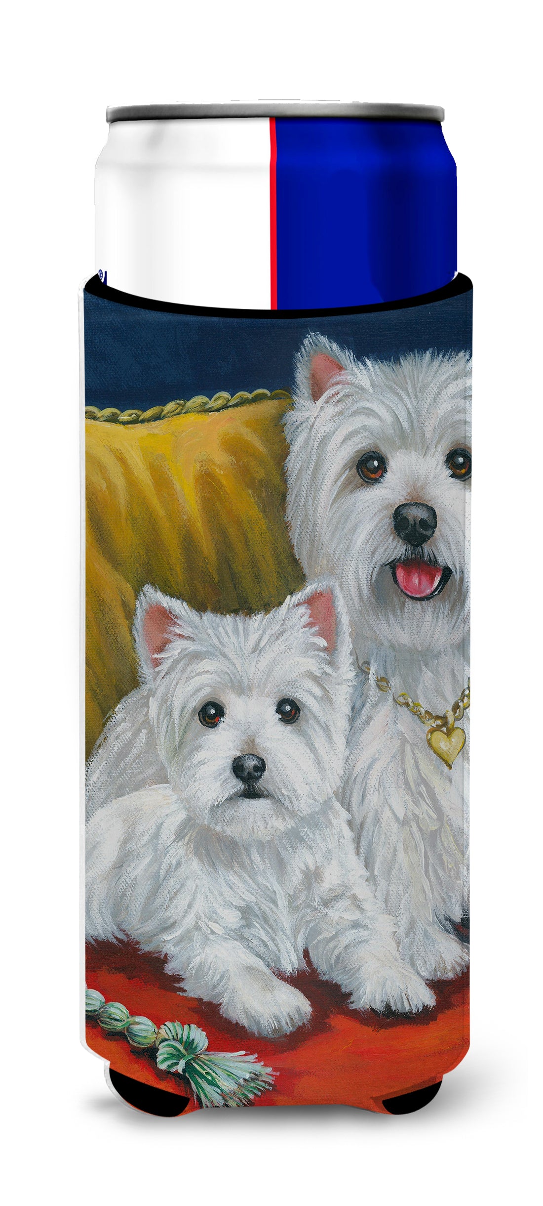 Westie Mom and Pup Ultra Hugger for slim cans PPP3218MUK  the-store.com.