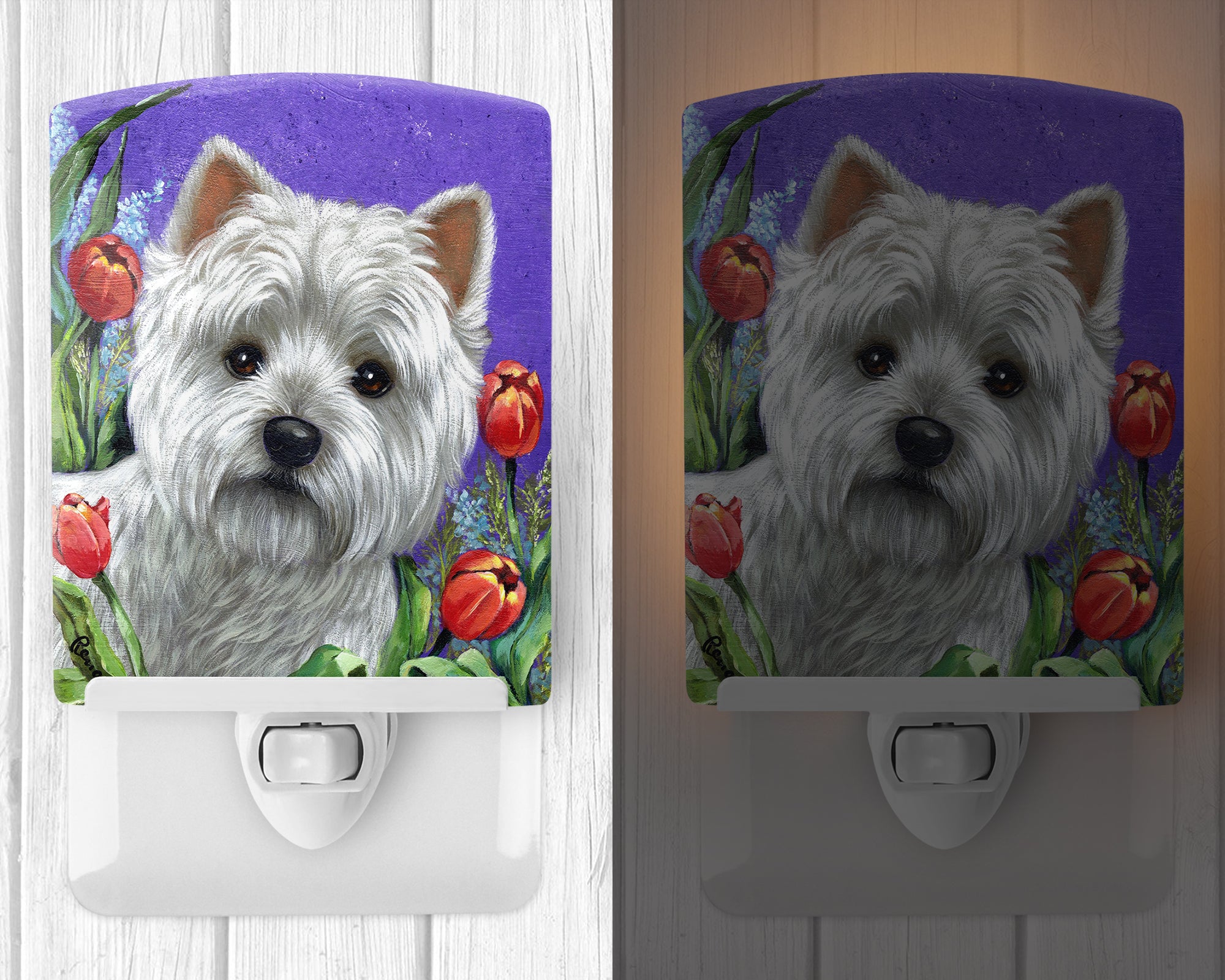 Westie Paradise Ceramic Night Light PPP3220CNL - the-store.com