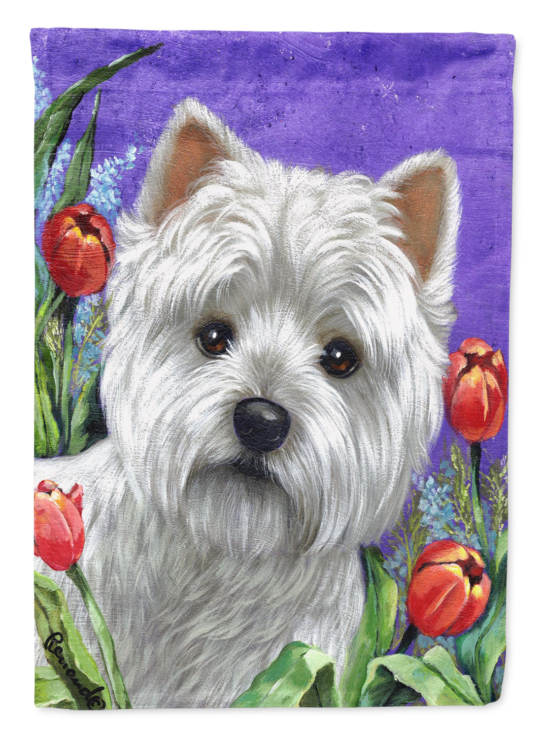 Westie Paradise Flag Garden Size PPP3220GF  the-store.com.