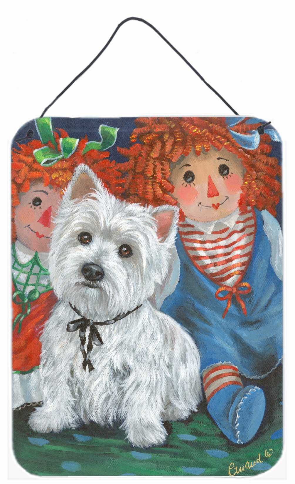 Buy this Westie Ragdoll Wall or Door Hanging Prints PPP3226DS1216