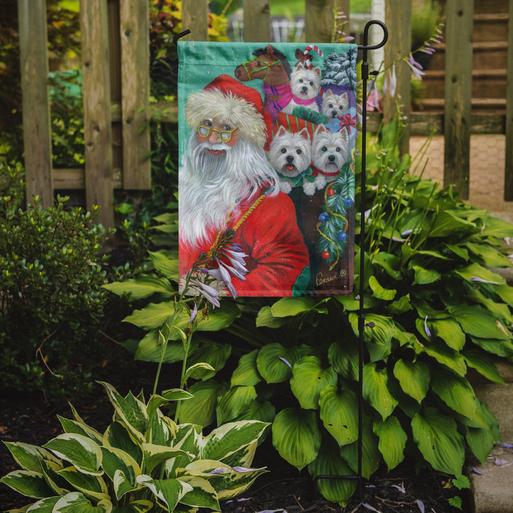 Westie Christmas Santa's Westies Flag Garden Size PPP3229GF  the-store.com.