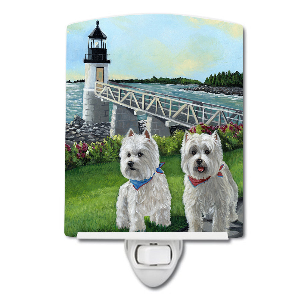 Westie Schooner & Annie Ceramic Night Light PPP3230CNL - the-store.com