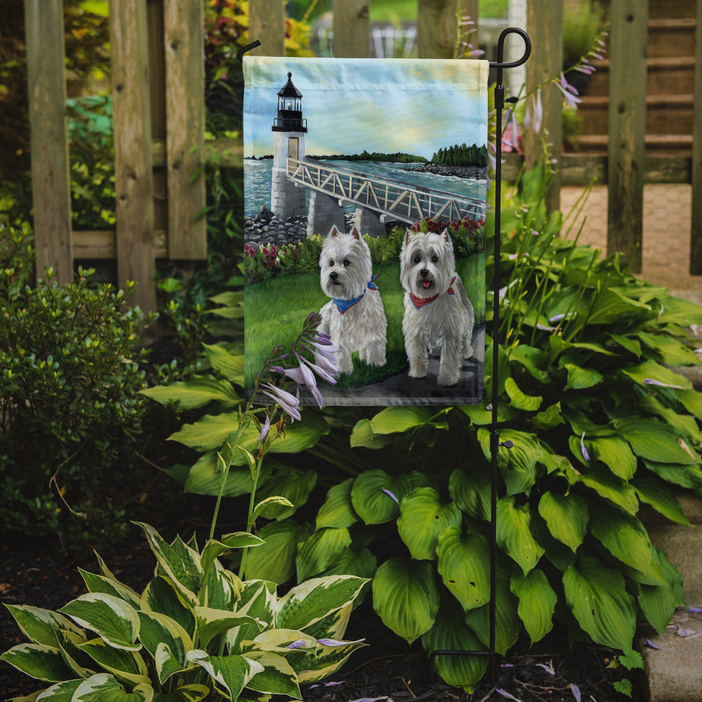 Westie Schooner & Annie Flag Garden Size PPP3230GF  the-store.com.