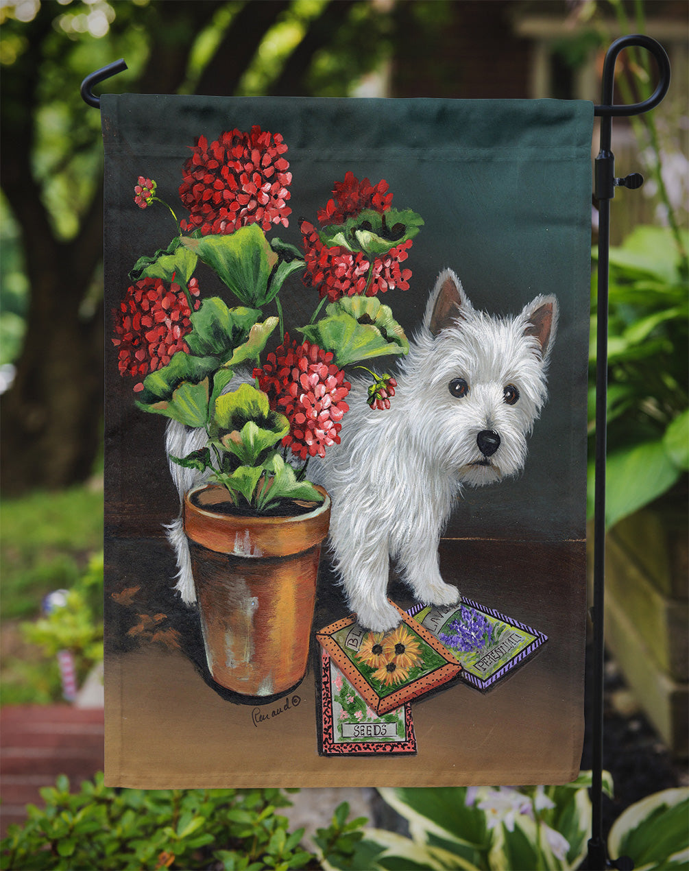 Westie Seedlings Flag Garden Size PPP3231GF  the-store.com.