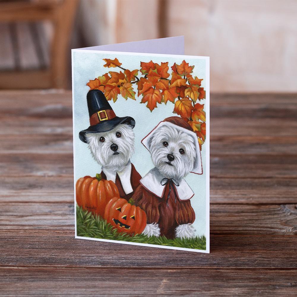 Buy this Westie Thanksgiving Pilgrims Greeting Cards and Envelopes Pack of 8