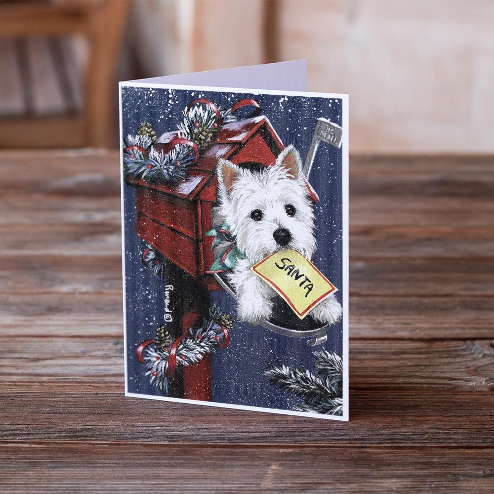 Buy this Westie Zoe's Christmas List Greeting Cards and Envelopes Pack of 8