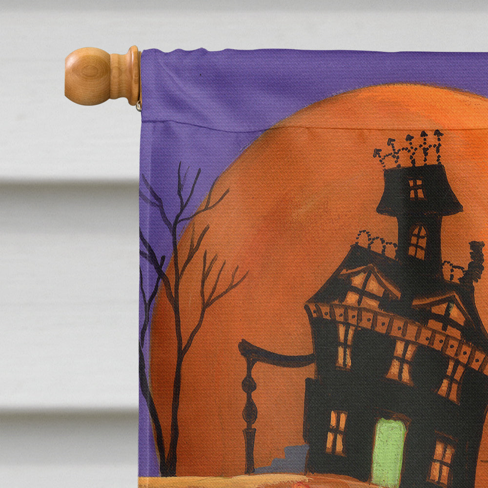 Yorkie Halloween Haunted House Flag Canvas House Size PPP3241CHF  the-store.com.