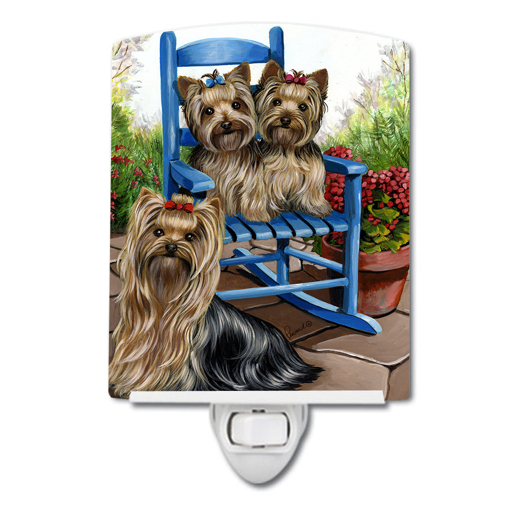 Yorkie Patio Sweethearts Ceramic Night Light PPP3242CNL - the-store.com