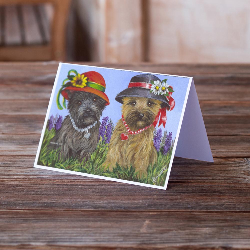 Cairn Terrier Sisters Greeting Cards and Envelopes Pack of 8 - the-store.com