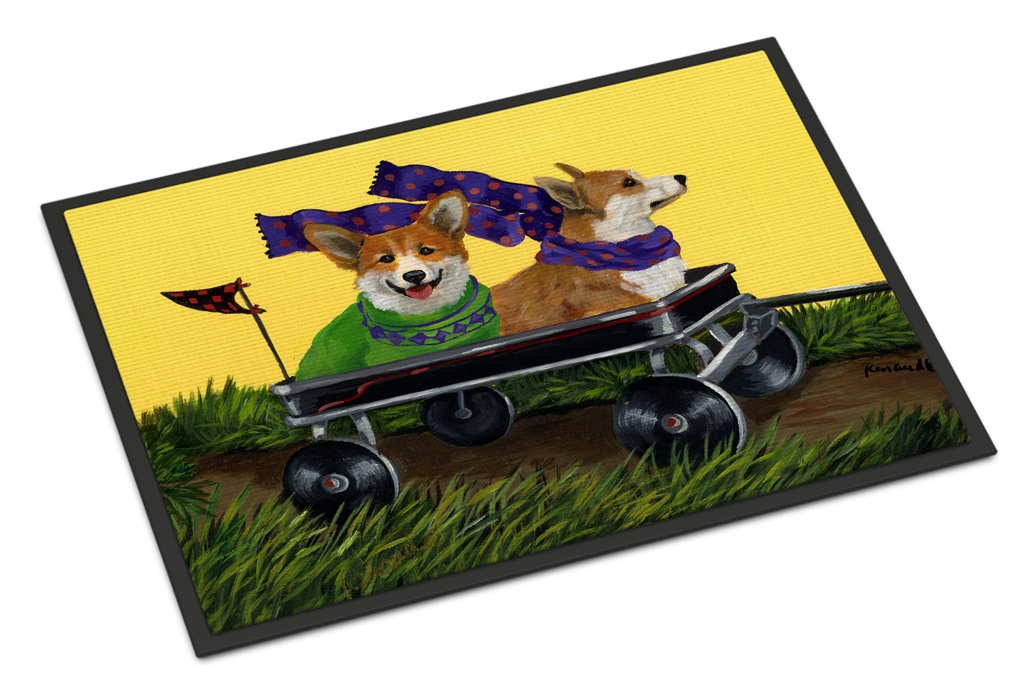 Corgi Express Indoor or Outdoor Mat 18x27 PPP3257MAT - the-store.com