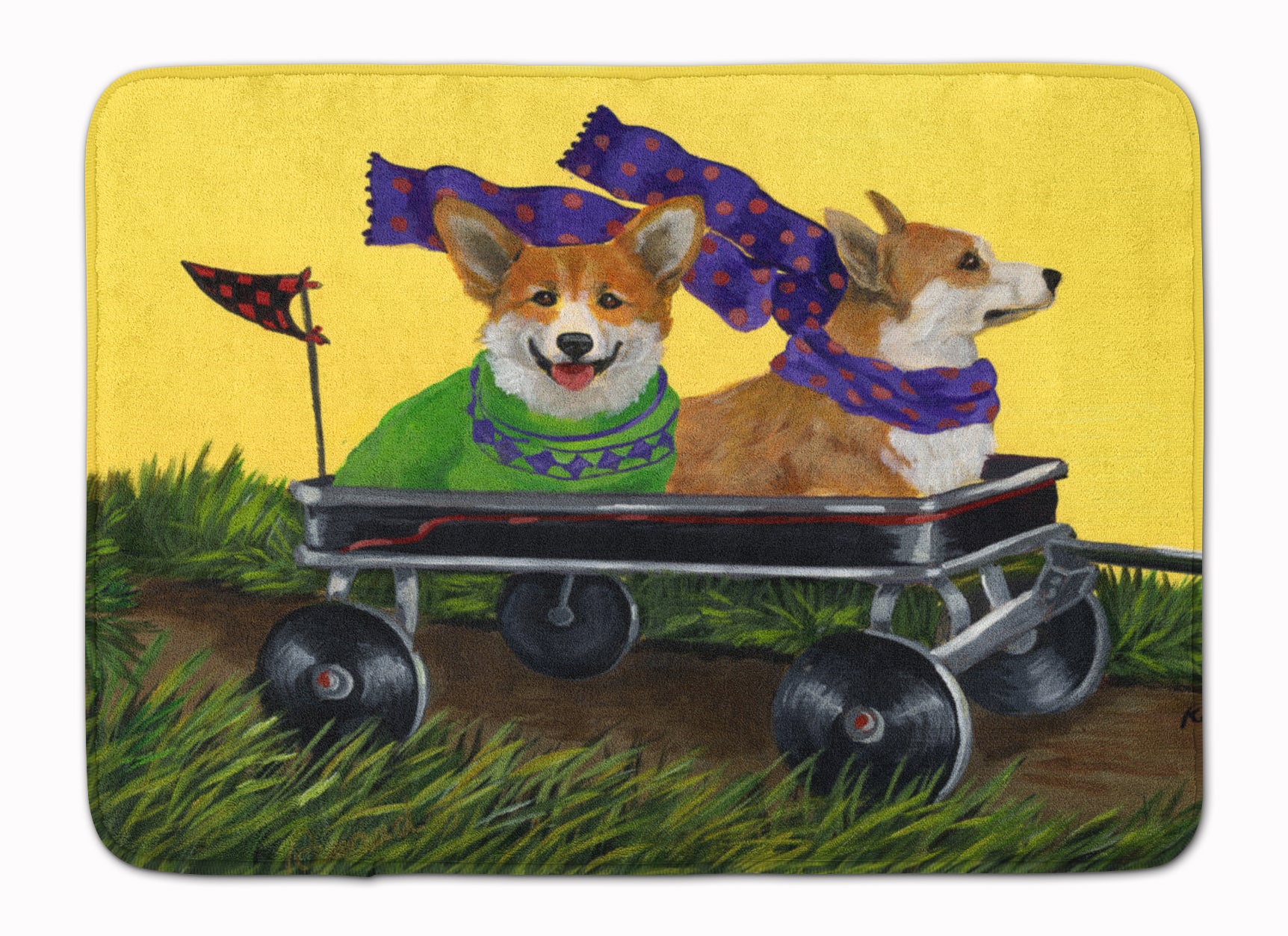 Corgi Express Machine Washable Memory Foam Mat PPP3257RUG - the-store.com