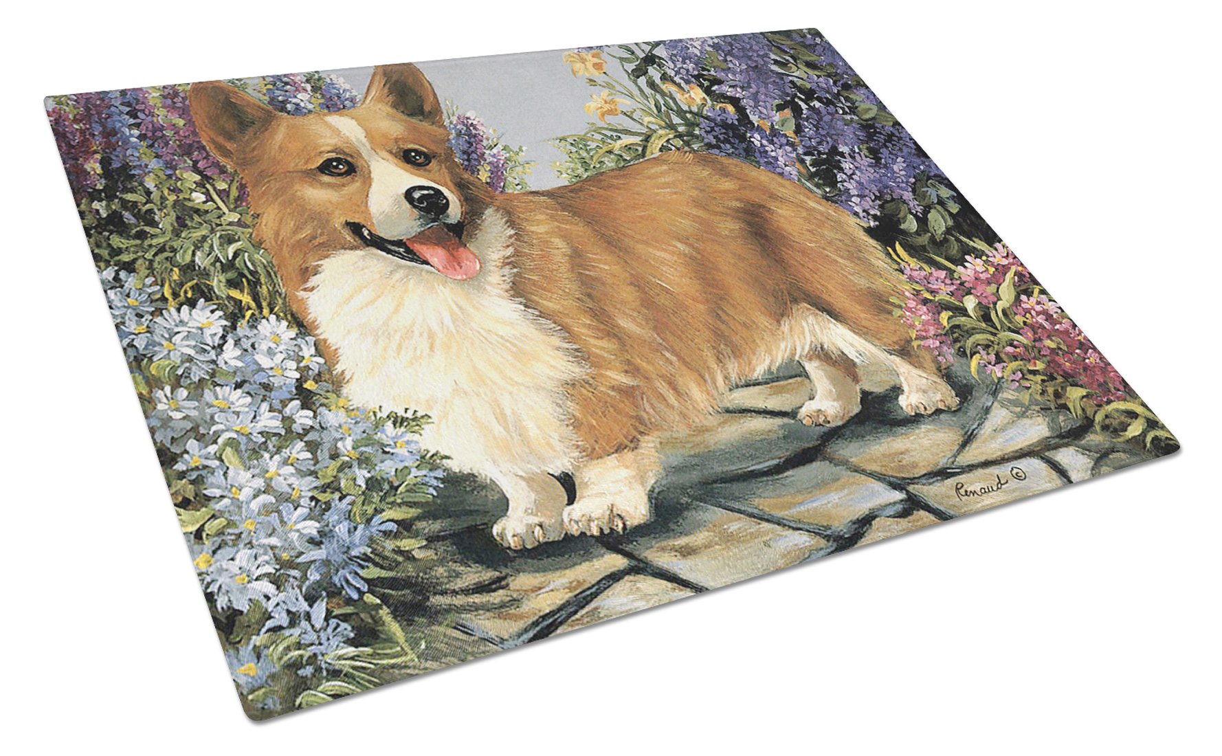 Buy this Corgi Garden Georgi Glass Cutting Board Large PPP3258LCB