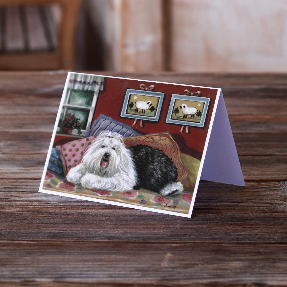 Buy this Old English Sheepdog Sweet Dreams Greeting Cards and Envelopes Pack of 8