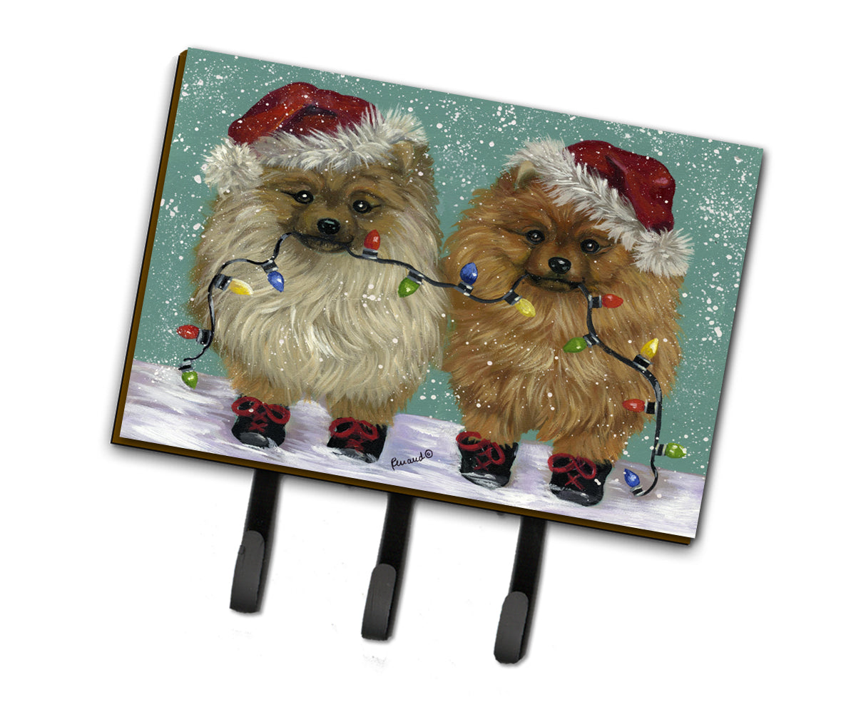 Pomeranian Christmas Lighten Up Leash or Key Holder PPP3267TH68  the-store.com.