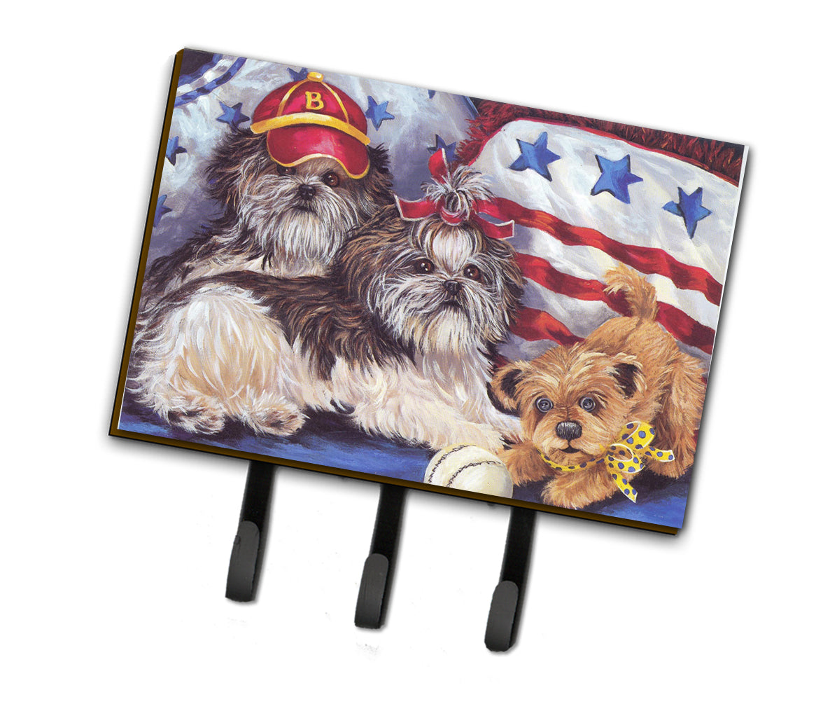 Shih Tzu Americana Sweethearts Leash or Key Holder PPP3273TH68  the-store.com.